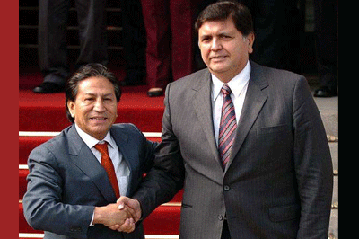 El descrédito enfrentan Toledo y su partido Perú Posible y el exmandatario Alan García, cuyo Gobierno (2006-2011) está bajo investigación de una comisión parlamentaria que en noviembre entregará su informe final.