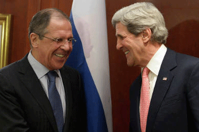 El acuerdo dio a conocer el secretario de Estado norteamericano, John Kerry acompañado del canciller ruso, Serguei Lavrov.