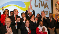 La delegación de Lima, junto a  la alcaldesa Susana Villarán, celebró que Lima haya sido escogida como la ciudad anfitriona de los Juegos Panamericanos 2019.