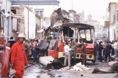 Los atentados de SL causaban destrucción y desolación en las ciudades.