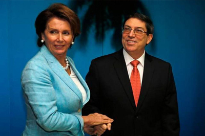 El grupo encabezado por Pelosi fue la segunda misión de legisladores estadounidense que visitó La Habana. Se reunieron con el ministro de Relaciones Exteriores, Bruno Rodríguez.