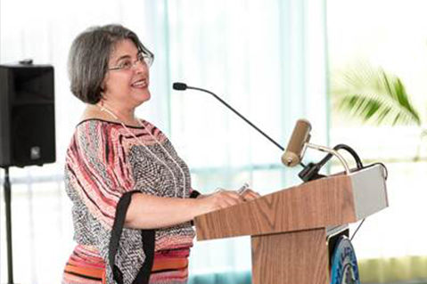 La Comisionada Levine Cava durante la primera cumbre del sur de Miami-Dade.