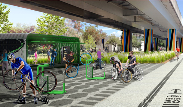 El proyecto The Underline es una de las prioridades del alcalde de Miami-Dade Carlos A. Gimenez y tiene por objetivo alentar a los residentes de Miami-Dade a caminar, andar en bicicleta o utilizar el transporte público como alternativa a conducir. 
