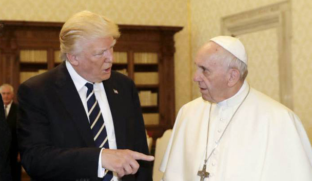 No ha trascendido el contenido de la conversación, pero dada la gran distancia de pensamiento que existe entre ambos —el Papa, entre otras cosas, cuestionó la fe de Trump cuando anunció que construiría un muro entre EE UU y México— 