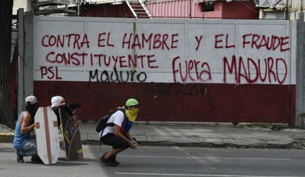 Los venezolanos rechazan al dictador Maduro y reclaman el restablecimiento de la democracia en el país.