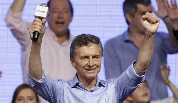 Mauricio Macri celebró el domingo el triunfo electoral del oficialismo en Argentina. 