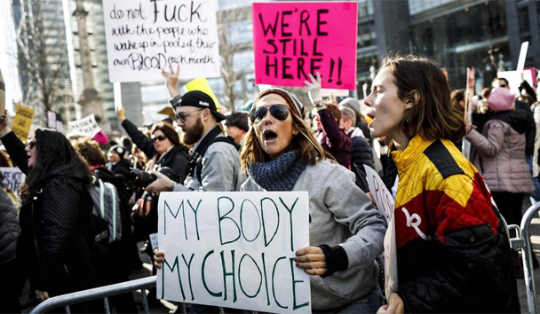 Manifestantes en la Marcha de Mujeres en Nueva York, el 20 de enero del 2018. / EFE / JUSTIN LANE
