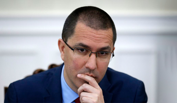 El canciller de Venezuela, Jorge Arreraza, es sancionado por el Departamento del Tesoro de EE.UU. el viernes, 26 de abril de 2019.